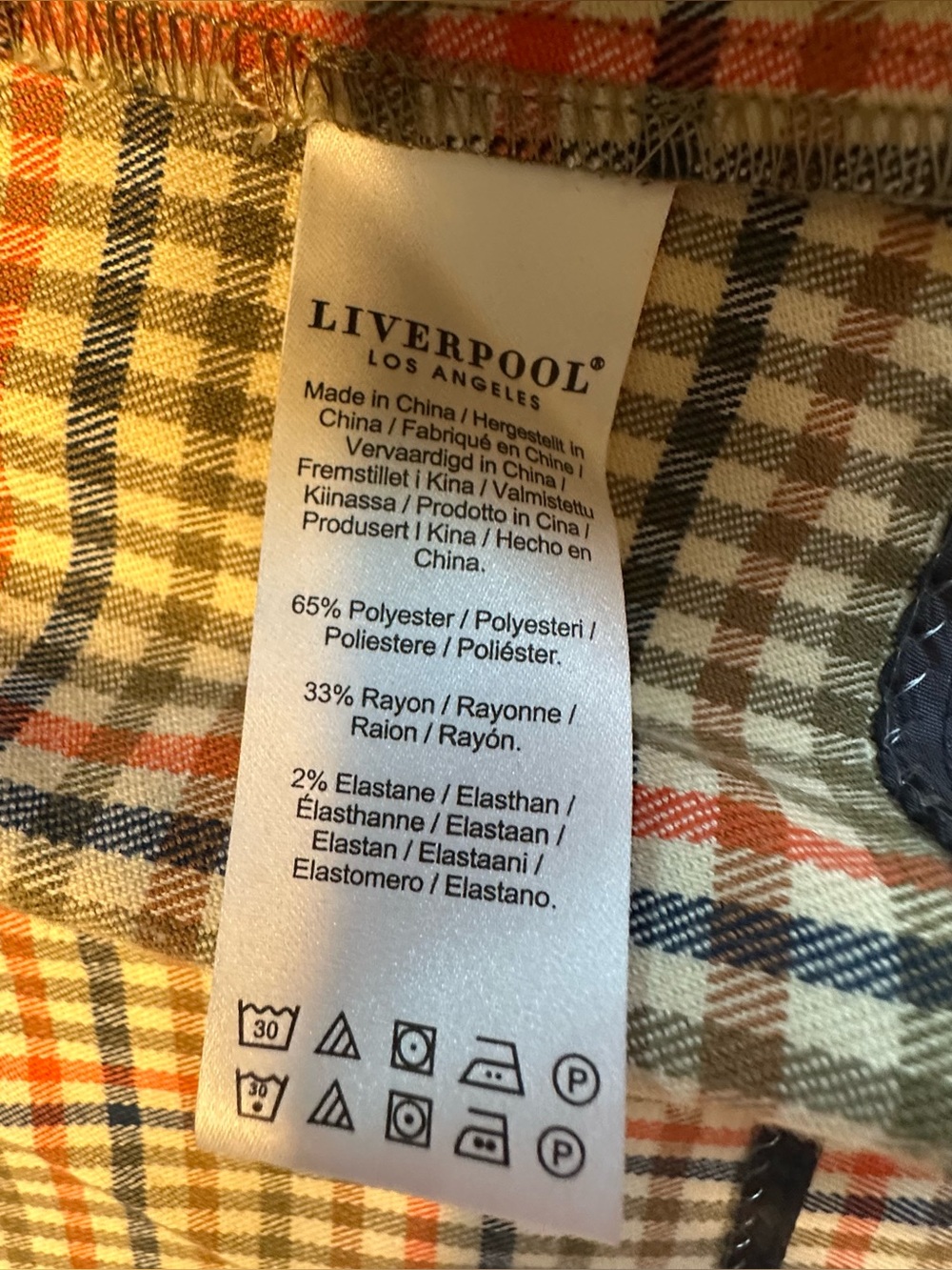Liverpool Los Angeles Women’s Plaid Blazer Size Medium M - Picture 8 of 10